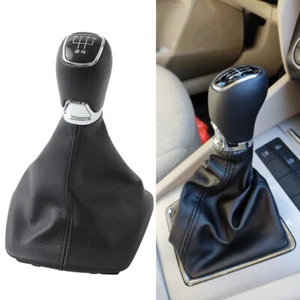 Fit For Skoda Octavia MK2 2004-2012 5 Speed Shift Gear Knob With Boot Leather - Picture 1 of 8
