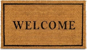 Coco Coir Door Mat, 17.5”x30”, Easy Clean, Indoor/Outdoor Welcome Mat - Picture 1 of 7