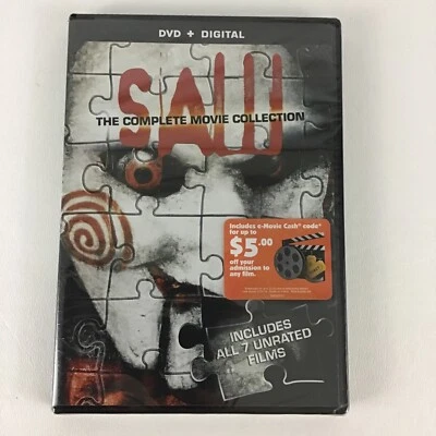 SAW Complete Movie Collection DVD 7 Unrated Films 2014 Final Chapter New Sealed - Image 1 of 4