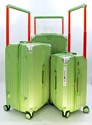 Maleta rígida ligera ABS con ruedas giratorias 3 piezas con bloqueo TSA Foto 1 de 4