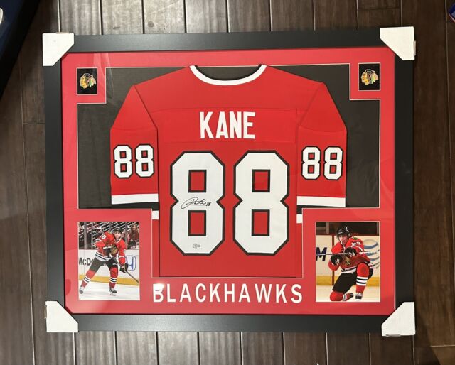Fanatics Authentic Patrick Kane Chicago Blackhawks Deluxe Framed Autographed Red Adidas Showtime Nickname Jersey