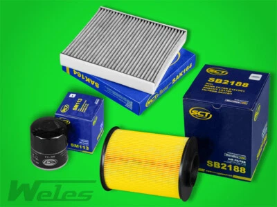 FILTERSATZ FILTERSET FILTERKIT FORD FOCUS II 1,8 TDCi Luft- Öl- Aktivkohlefilter - Bild 1 von 4