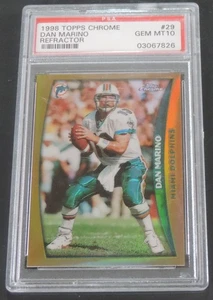 PSA 10 1998 TOPPS CHROME DAN MARINO REFRACTOR #29 SP RARE L@@K - Bild 1 von 2