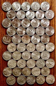 Statehood Quarters COMPLETE SET ALL FIFTY 25¢ D Mint, Circulated, 1999 to 2008 - Picture 1 of 4