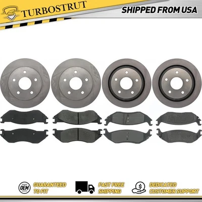 Kit de pastillas de freno delanteras y traseras OE para Dodge Ram 1500 2002 3,9 L Foto 1 de 2