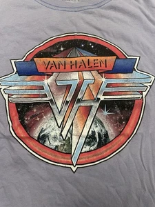 Van Halen 1979 World Tour Purlple Women’s Size Large? L Graphic T-Shirt - Picture 1 of 12