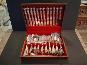 Vintage Traube 1847 Roger's Bros. Silberauflage Set 109 Teile - Bild 1 von 6