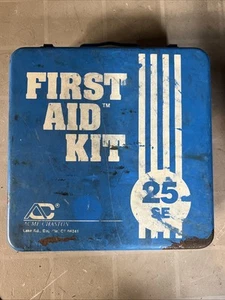 Vintage Industrial First Aid Kit Metal Case 25SE Acme Chaston - Picture 1 of 4