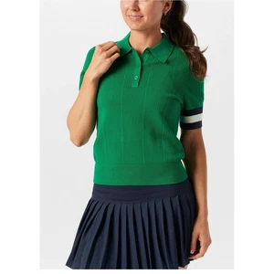Wilson Women's Green Knit Polo Shirt Tennis Golf Athletic Short Sleeve Top M - Picture 1 of 15