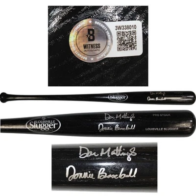 Don Mattingly Autographed New York Yankees LS Bat Donnie Baseball Beckett 59165 - Image 1 of 4
