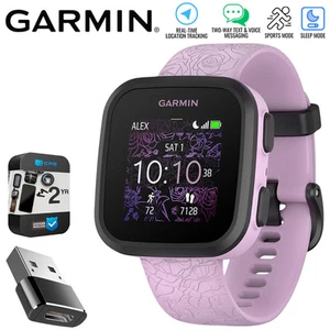 Garmin Bounce Kid Smartwatch, liliowy kwiatowy + adapter konwertera + 2-letni zestaw gwarancyjny - Zdjęcie 1 z 11