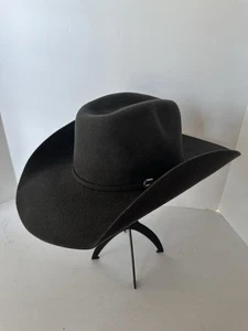 Granite Gray Cavenders 4X Rodeo Collection Western Cowboy Hat Sz 7 1/8 Long Oval - Picture 1 of 12