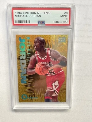 1994 Skybox Michael Jordan Emotion N-Tense PSA 9 - Imagem 1 de 2