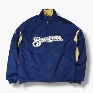Majestic Milwaukee Brewers Jacke Extra Large XL Herren Mantel Therma Base Baseball - Bild 1 von 13