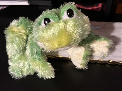 Ganz Webkinz Tie Dye Frog Green Stuffed Animal HM162 Plush Toy 8” - Image 1 of 4