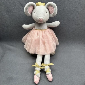 FAO Schwarz Glow Brights Musical Ballerina Mouse Nutcracker Plush Toy 21" Works - Picture 1 of 11