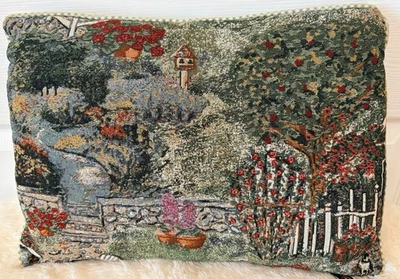 复古法国乡村 Cottagecore Monet 挂毯 腰枕 17 英寸 x 13 英寸 — 第 1/4 张图片