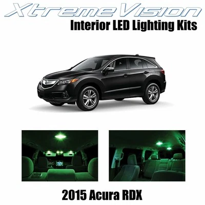 XtremeVision 内部 LED 适用于讴歌 RDX 2015+ (12 PCS) 绿色 — 第 1/4 张图片