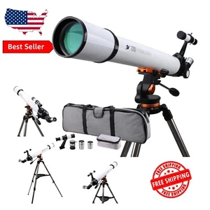 Telescopio refractor de 70 mm con longitud focal de 700 mm - Ideal para principiantes en astronomía - Imagen 1 de 10