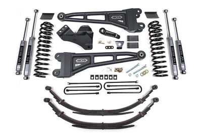 BDS 4 Inch Lift Kit w/ Radius Arm Fits Ford F250/F350 Super Duty (11-16) 4WD Die - Imagem 1 de 3