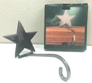 Christmas Stocking Hanger Bronze Star Long Arm Bear River Lodge Metal - Picture 1 of 2