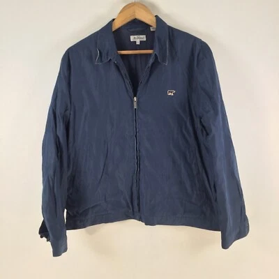 Jack Spicklaus womens jacket size 16 navy blue long sleeve collar golf 109341 - Imagem 1 de 4