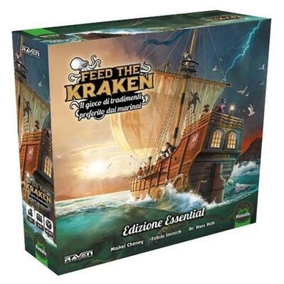 RAVEN DISTRIBUTION Feed the Kraken Edizione Essential Gioco da Tavolo Nuovo in Italiano