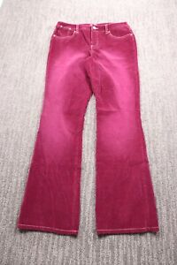 Justice Girl Jeans 16 Pink Corduroy Stretch Rhinestone Boot Modern Casual Street