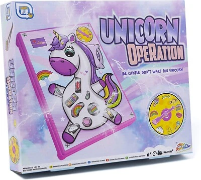 Unicorn Operation Game Christmas Kids Family Classic Board Play Set Fun Gift Toy - Image 1 of 4