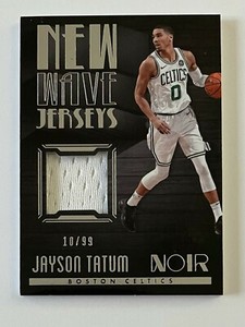 2017-18 Panini Noir New Wave JAYSON TATUM SP RC JERSEY! #d/99 CELTICS!