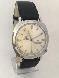 Vintage Silver Plated & StainlessSteel Back swift second Swiss Mechanical Watch - Picture 1 of 11