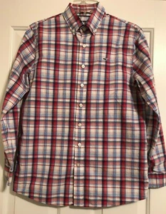 Youth Vineyard Vines by Shep and Ian Long Sleeve Whale Shirt Size L 16 Plaid - Picture 1 of 6