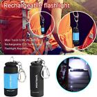 Mini Keychain Strong LED Lighting Torch Outdoor Lighting Rechargeable 7AT X9G8