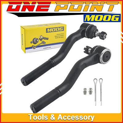 2X MOOG For Jeep Wrangler Outer Tie Rod End Kit  2007-2012 2013 2014 2015 -2017 - Image 1 of 4