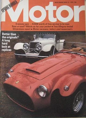 Motor magazine 13 April 1974 featuring Austin Allegro road test, Ford Capri RS Foto 1 de 4