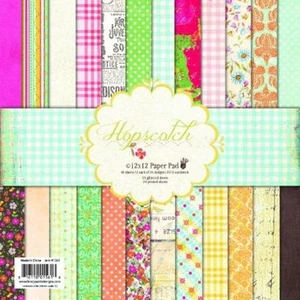 FANCY PANTS "HOPSCOTCH" 12X12 PAPER PAD  GIRL TEEN 48 SHEETS SCRAPJACK'S PLACE - Picture 1 of 1
