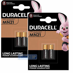 4 x Duracell MN21 Batteries * EXPIRY DATE: 2024 * LR23, 23A, 23AE, L1028, LRV08
