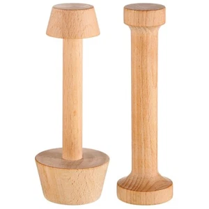 2 Pieces Wooden Tart Tamper Set Tart Pan Wooden Egg Tarts Tamper Past Z1V7 - Picture 1 of 7