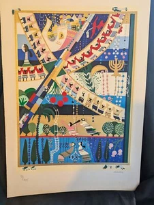 Scena Canzone Canzone 7 di 8 Serigrafie Originali Firmate Raffaello Abecassis 9/125 - Foto 1 di 6
