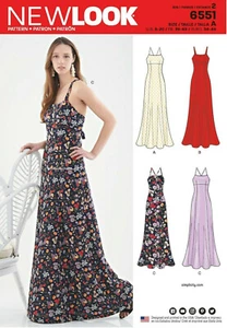New Look Sewing Pattern 6551 Dress Size A (8-20) Uncut New - Picture 1 of 2