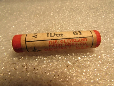 Brocas giratorias Cleveland 1 docena hechas en ee. uu. broca #61 nueva (St638c) Foto 1 de 2