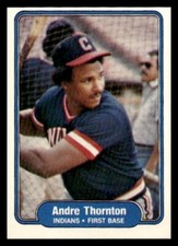 1982 Fleer #380 Andre Thornton Cleveland Indians Baseball card