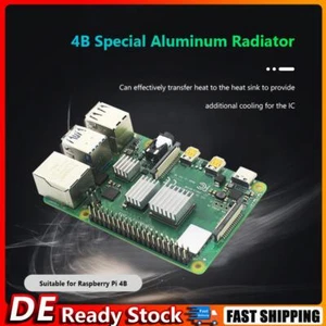 3 Stück Aluminium-Kühlkörper für Raspberry Pi 4B Kühlkörper-Kühlpad (Silber) - Bild 1 von 9