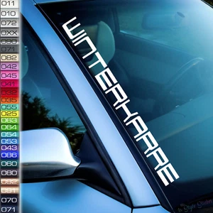 Winter-Karre Aufkleber Winter Frontscheibe Tuning Sticker Autoaufkleber W85 - Picture 1 of 2