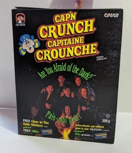 Cap'n Crunch Cereal Box Are You Afraid of the Dark Nickelodeon 1996 Glow Dark - Picture 1 of 3