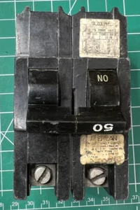 Interruptor de circuito NA250 Stab-Lok American FPE 50 amperios 2 polos NA Federal Pacific - Imagen 1 de 9