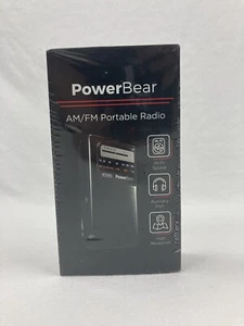 PowerBear AM/FM Portable Radio X001XOPTNB New & Sealed - Picture 1 of 6