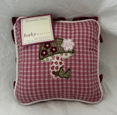 Almohada decorativa Baby Martex Blossoms 9" x 9" nueva en paquete Foto 1 de 4