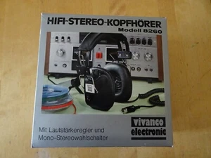 Vivanco elektronic HIFI-Stereo-Kopfhörer 8260 schwarz Lautstärkeregler in OVP - Bild 1 von 6