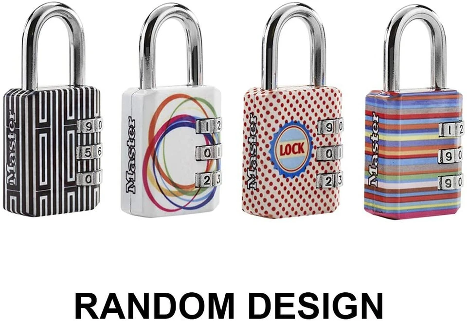 MASTER LOCK - LUCCHETTO CON COMBINAZIONE CON STAMPE MULTICOLORE - Immagine 1 di 1